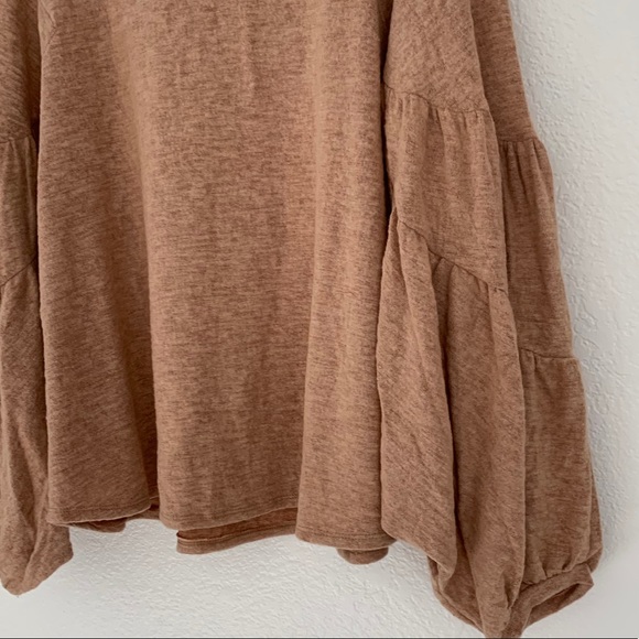 Soft Brushed Solid Bishop Sleeves Top - Picture 9 of 10